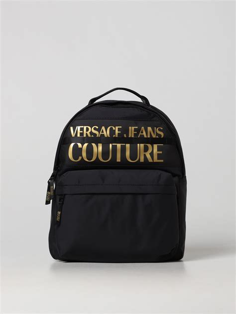 versace jean couture backpack|Versace Jeans Couture bag men.